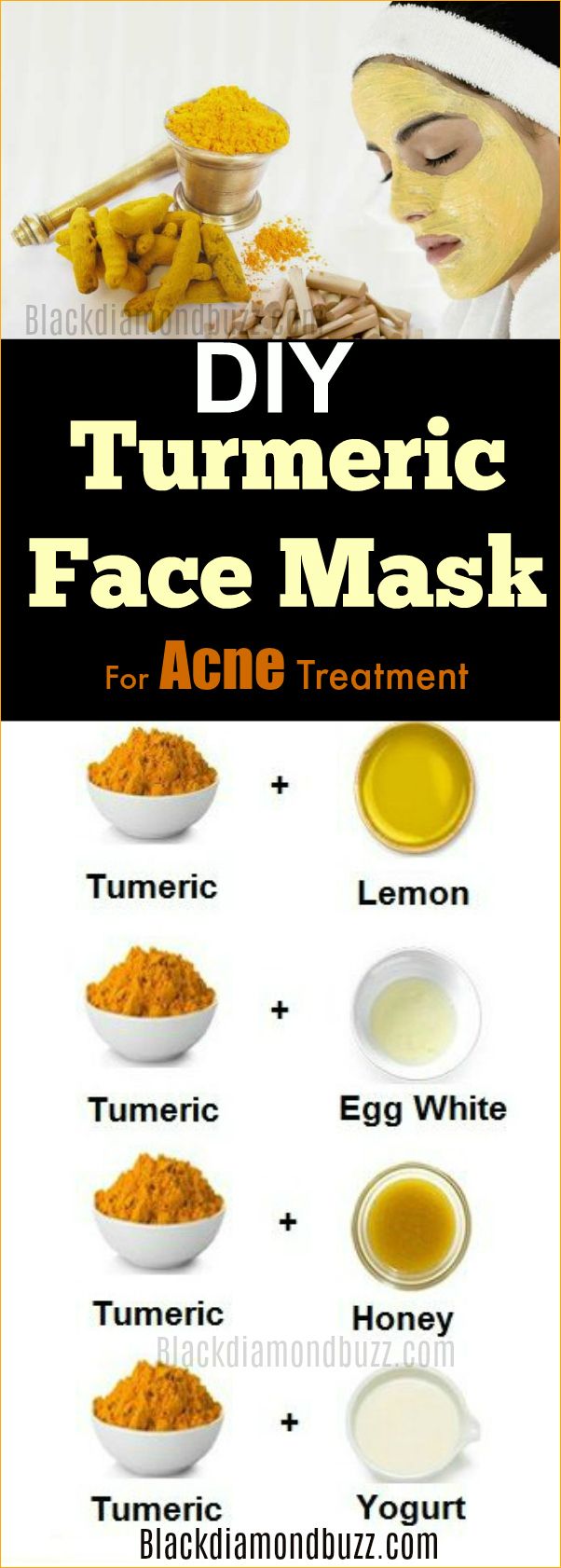 DIY Turmeric Face Mask For Acne Treatment