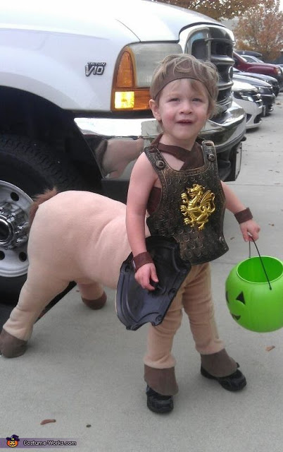 Halloween-Kiddo- Partly animal and Partly Human. 