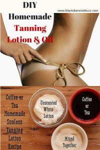 DIY Natural Homemade Tanning Lotion & Oil