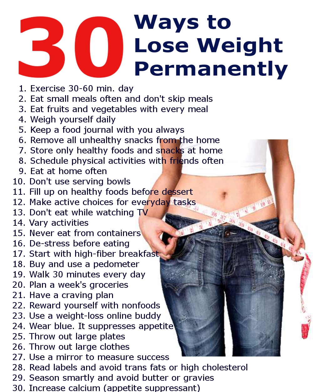 Apply Best 30 Ways To Weight Loss Permanently