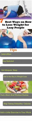  7 Best Ways on How to Lose Weight for Lazy People 