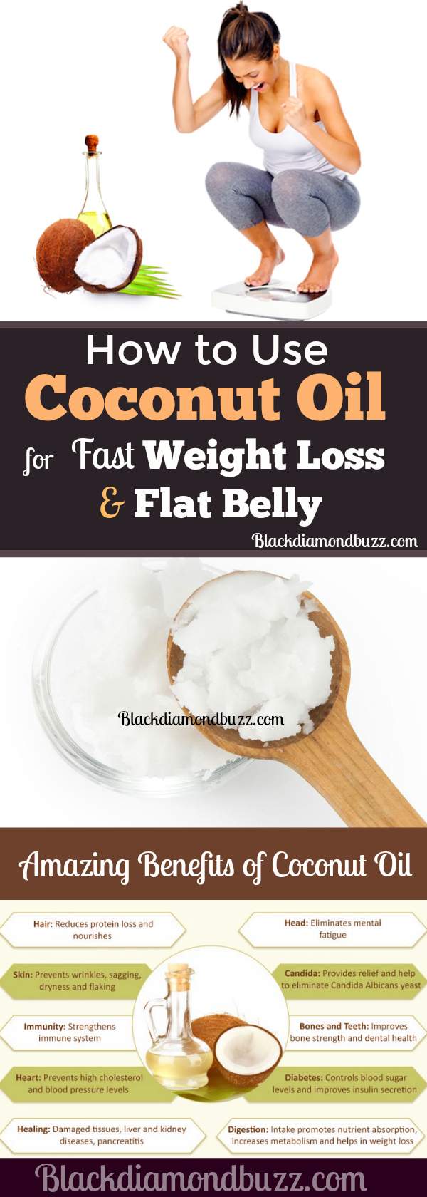  How to use Coconut Oil for Weight Loss and Flat Belly 