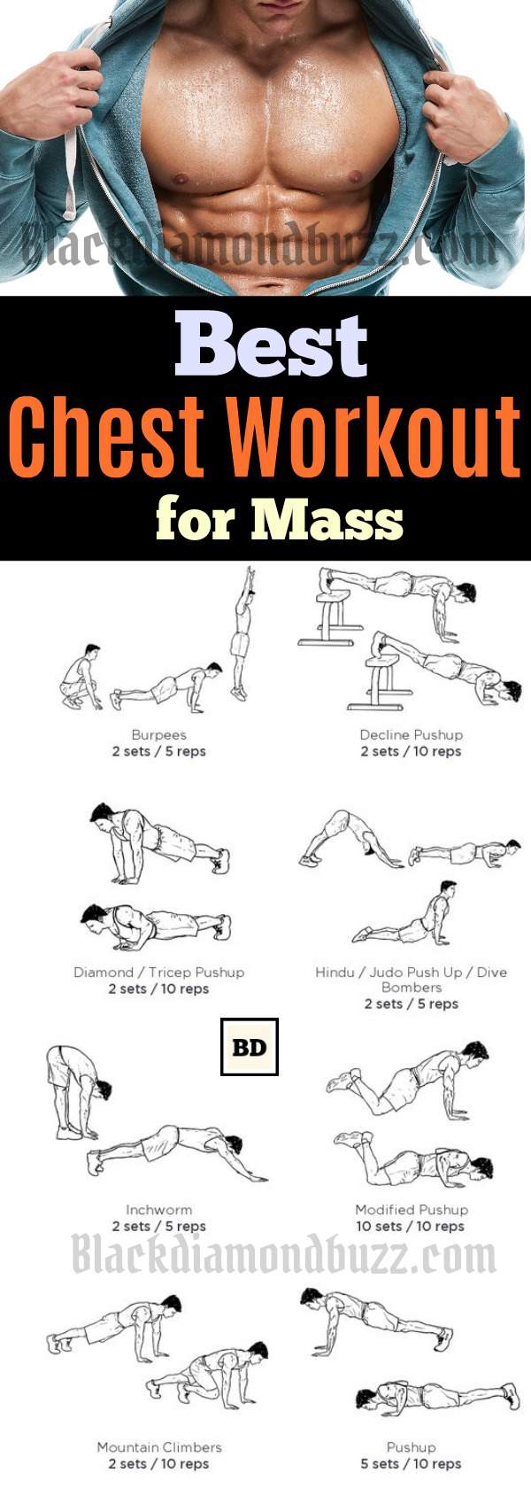 Chest Workout Routine for Mass - 10 Best Chest Workout for Men 