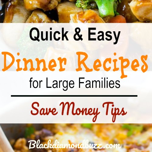 Do you want to feed a family of 6 or more on $50 a week?Then here are 20 frugal meals for large families on a tight budget with quick and easy dinner recipe