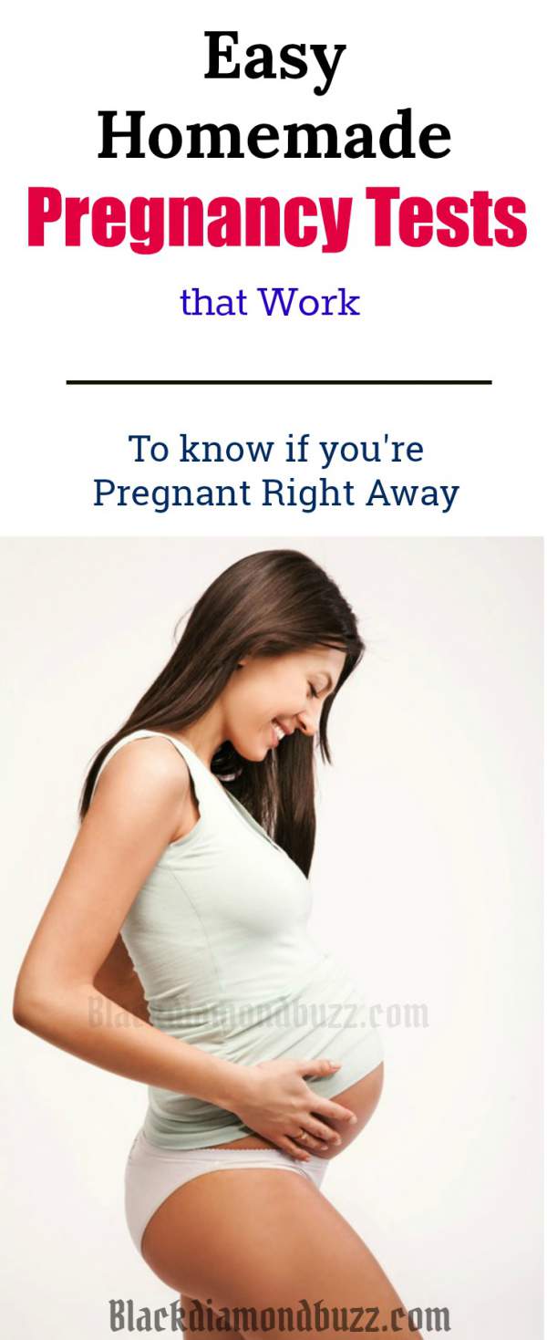 How to Know if You are Pregnant Right Away -10 Home Pregnancy Tests. These tests are not new and have been in use since time immemorial with the knowledge passed down from one generation to another. Below are the most trusted tests with directions, that can help you answer the evasive questions on how to know if you are pregnant;