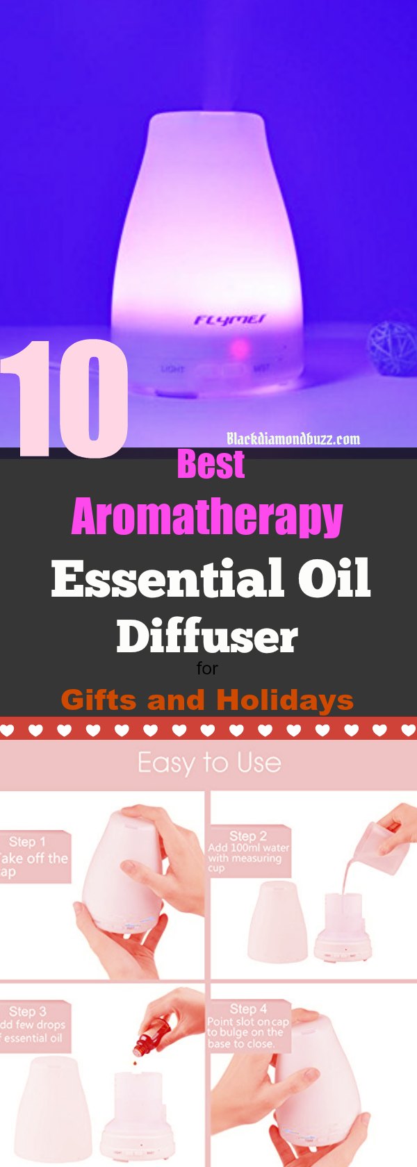 10 Best Aromatherapy Essential Oil Diffuser for Gifts and Holidays