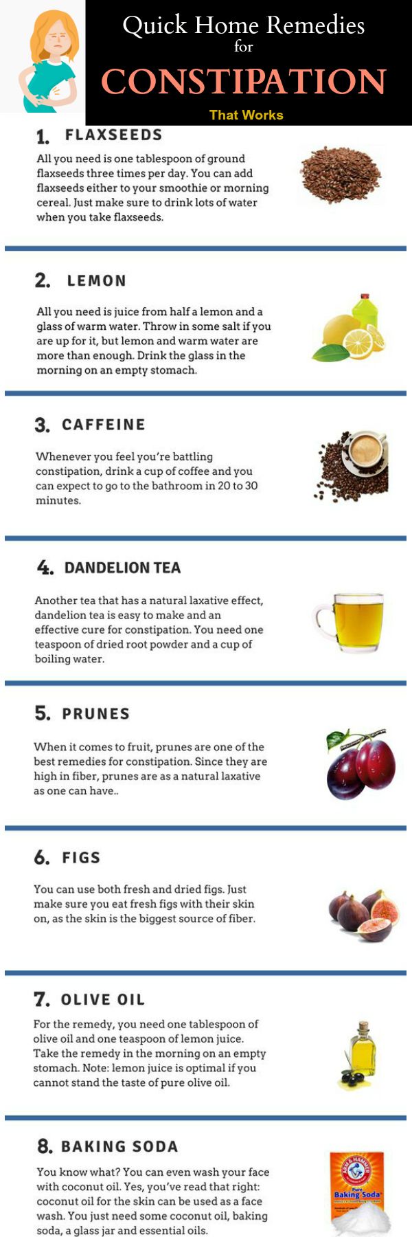 Quick Home Remedies for Constipation that works