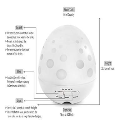  Cool Breeze Ultrasonic  Diffuser Humidifier