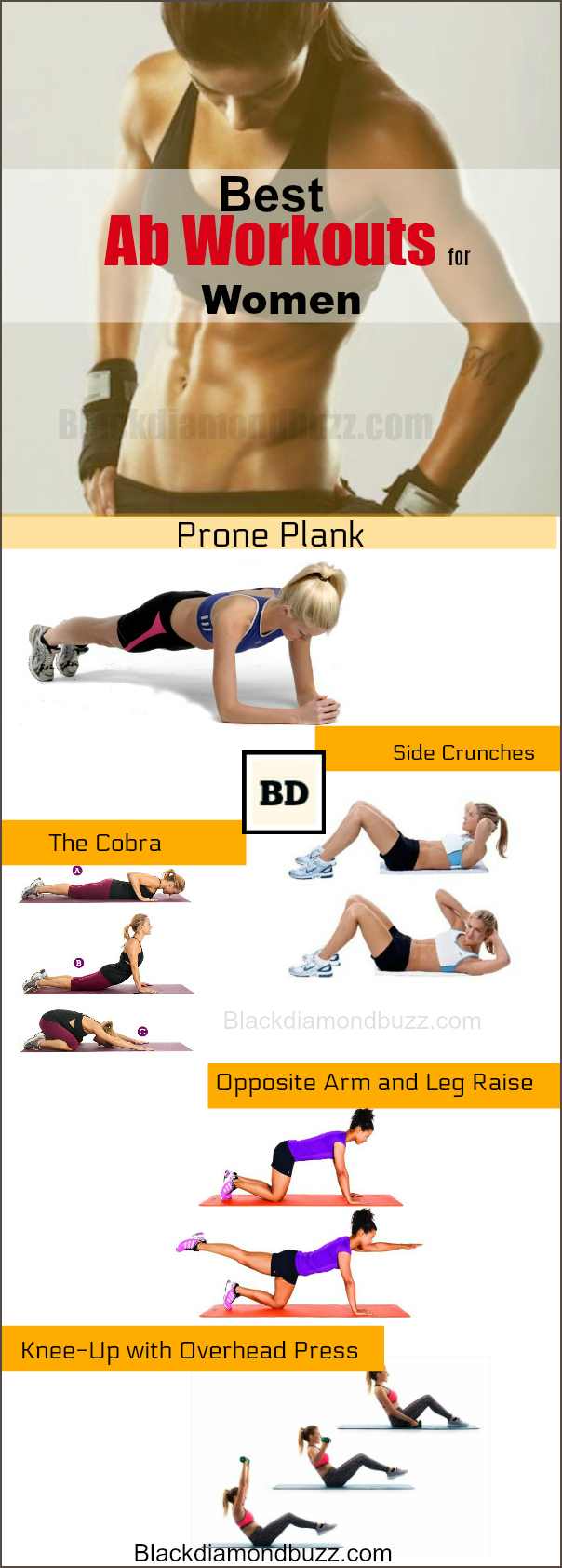 Ab Workouts for Women at Home -10 Killer Ripped ab Exercises
