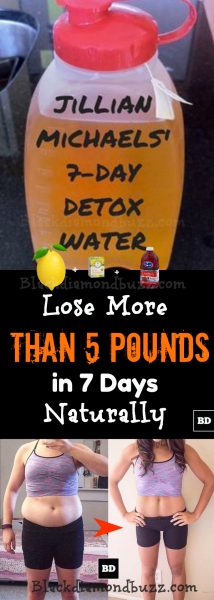 Jillian Michaels' 7 Days Detox Water Recipes - Lose More Than 5 Pounds Naturally in 7 Days