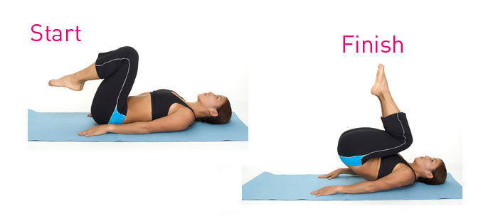 Reverse Crunches-Exercises to Lose Belly Fat- 10 Belly Fat Burning Exercises
