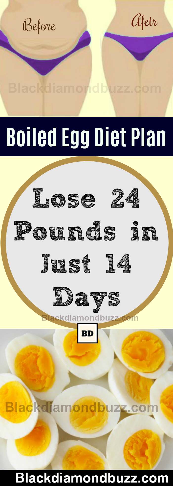 Boiled Egg Diet Plan - Do you want to lose weight naturally at home? Here are healthy boiled egg diet recipes for weight loss and flat belly that will make you lose 24 pounds in 2 weeks safely with success stories.Try it and share it!