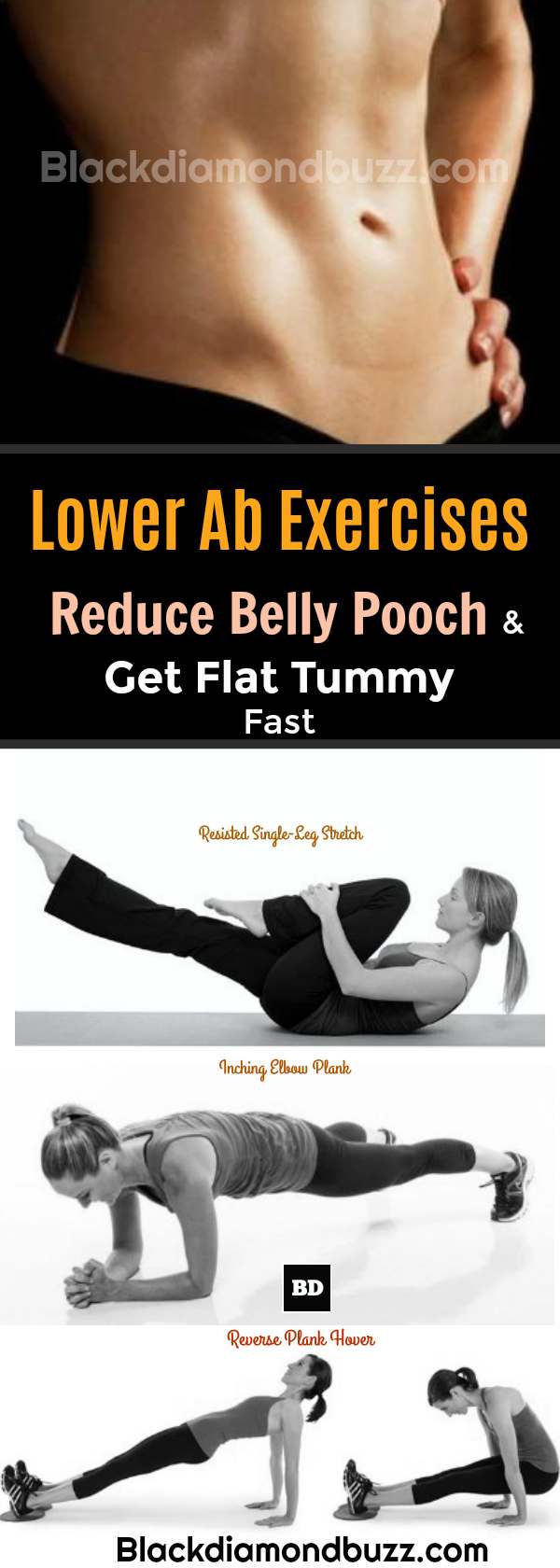 Lower Ab Exercises to Reduce Belly Pooch and Get Flat Tummy Fast