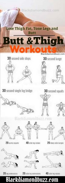 8 Butt and Inner Thigh Exercises to Lose Thigh Fat Fast at Home