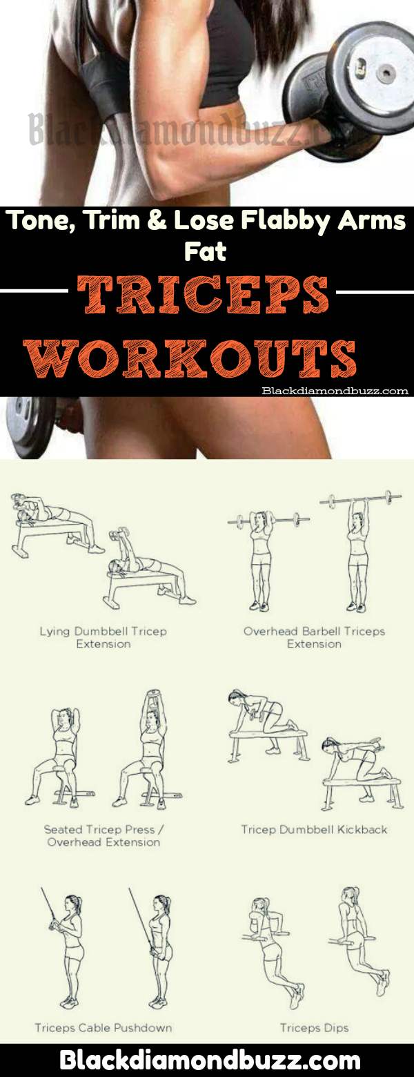 Best Triceps Exercises for Women to Tone, Trim and Lose Flabby Arms Fat