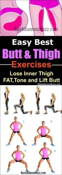 8 Butt and Inner Thigh Exercises to Lose Thigh Fat Fast at Home