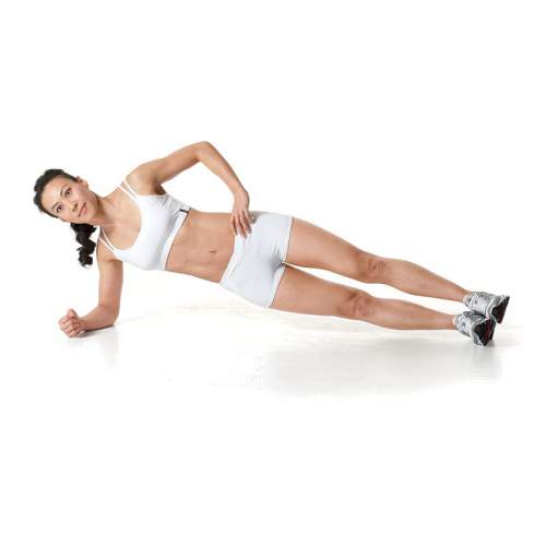 side planks- 10 Exercises For Smaller Waist, Big Hips and Flat Stomach