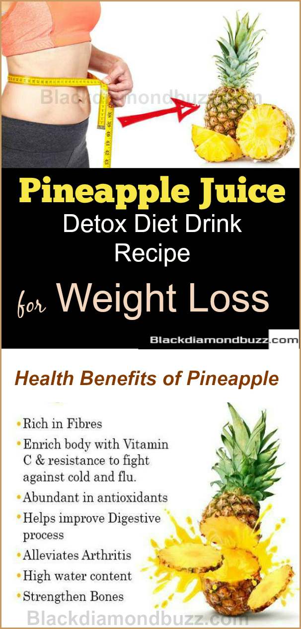 pineapple detox diet drink for weight loss